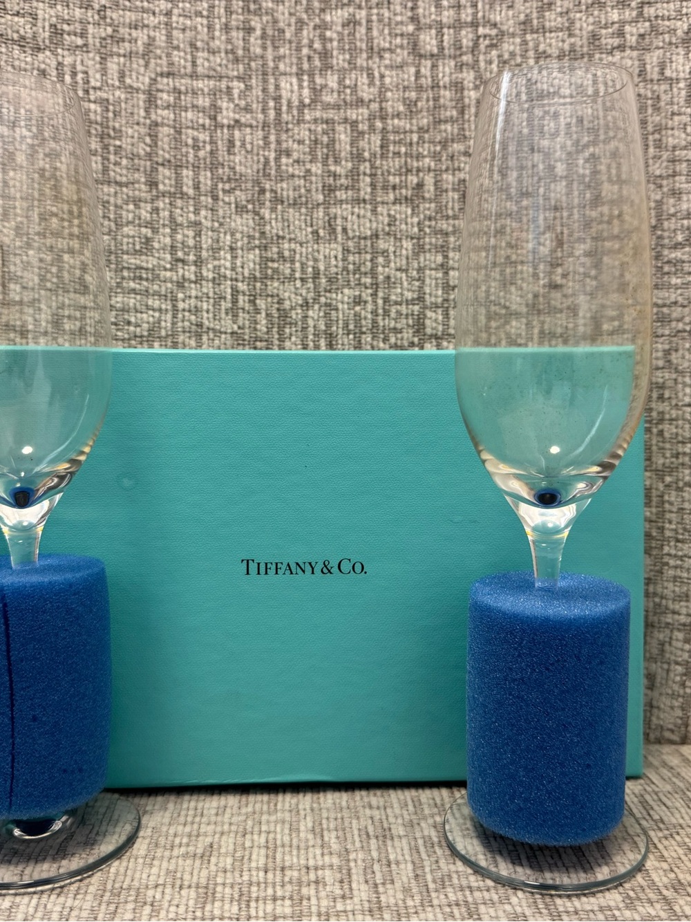 Tiffany & Co Toasting Glasses Champagne New In Box